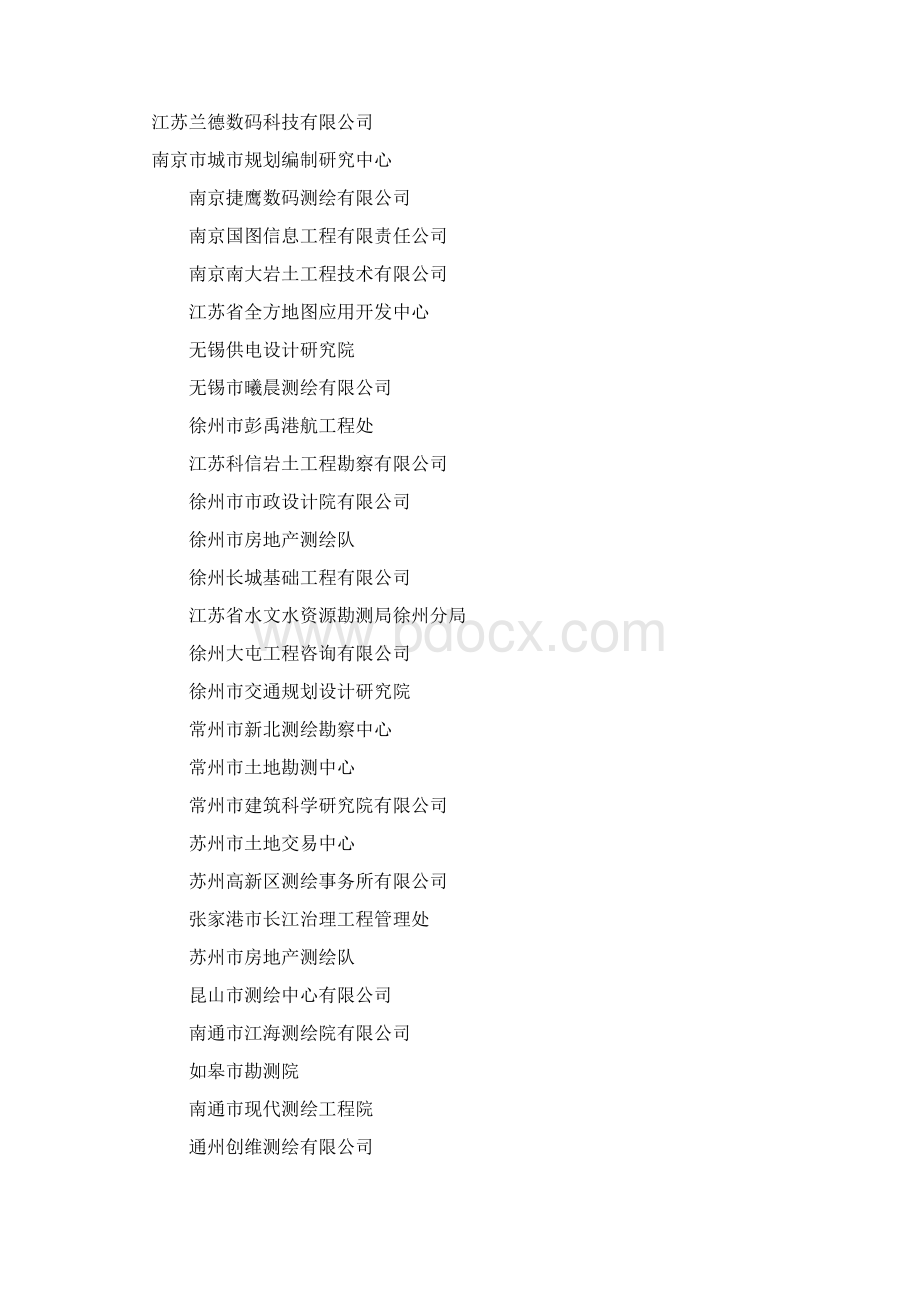 江苏省测绘资质单位Word文档格式.docx_第3页