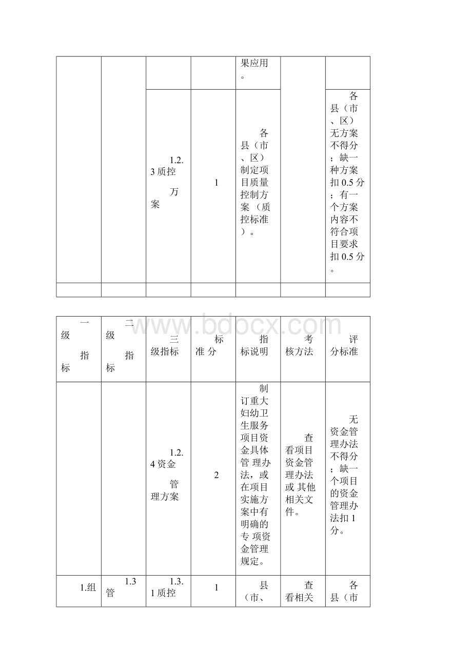 重大公共卫生妇幼项目绩效考评标准.docx_第3页