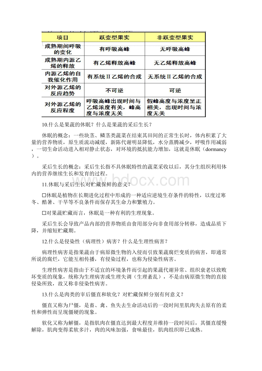 食品贮藏与保鲜思考题及答案讲解学习.docx_第3页