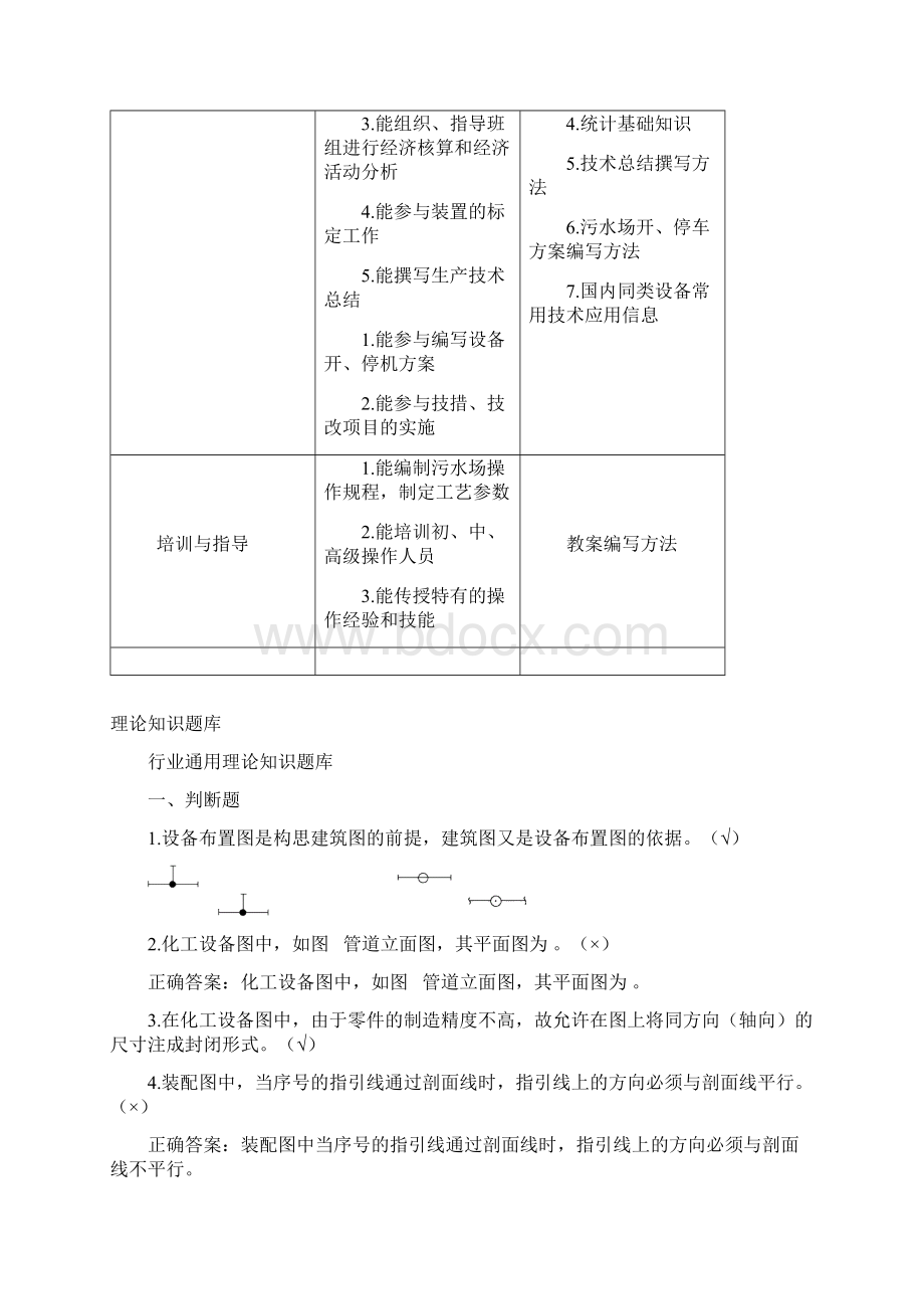 污水处理工试题库技师及高级技师Word文档下载推荐.docx_第3页