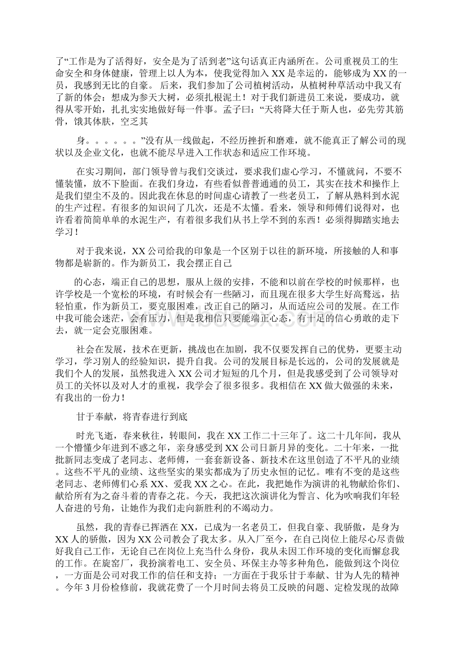 奋斗的青春最美丽大学生演讲稿doc.docx_第2页