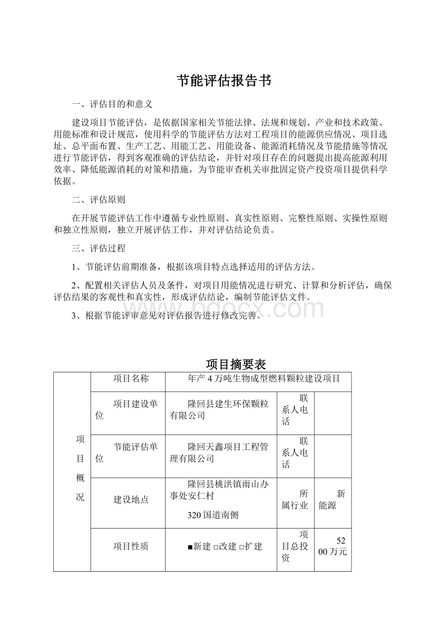 节能评估报告书Word格式文档下载.docx