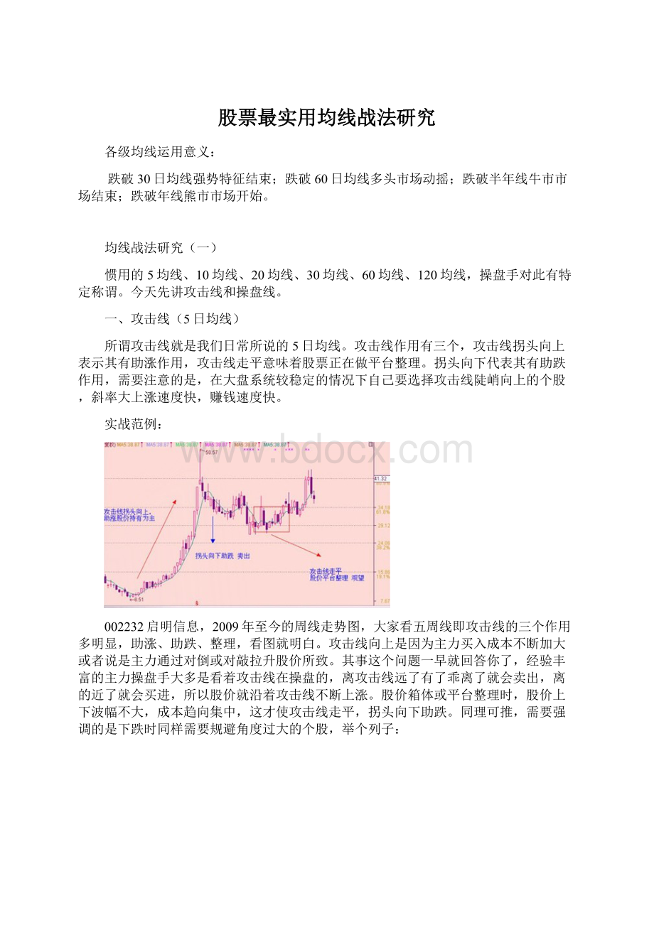 股票最实用均线战法研究Word格式.docx_第1页