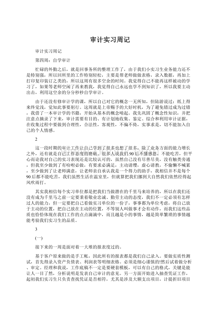 审计实习周记.docx