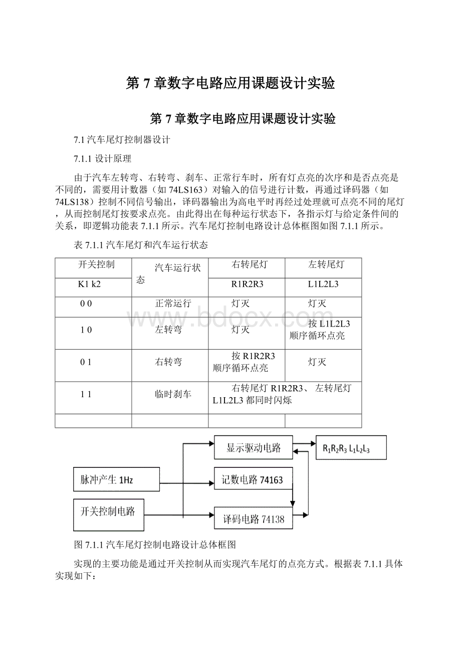 第7章数字电路应用课题设计实验.docx