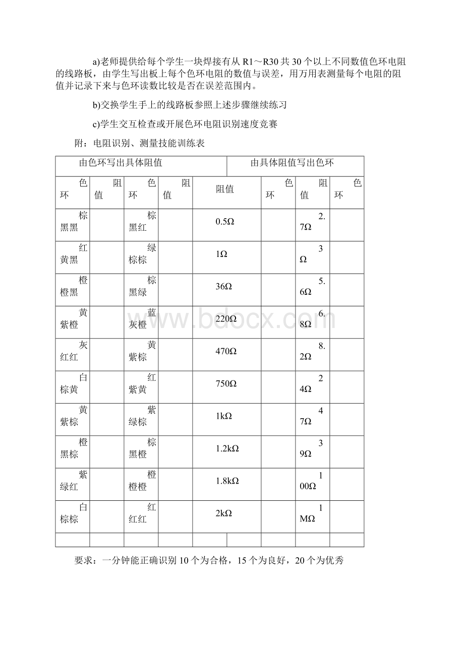 电阻实训指导书Word文档下载推荐.docx_第2页