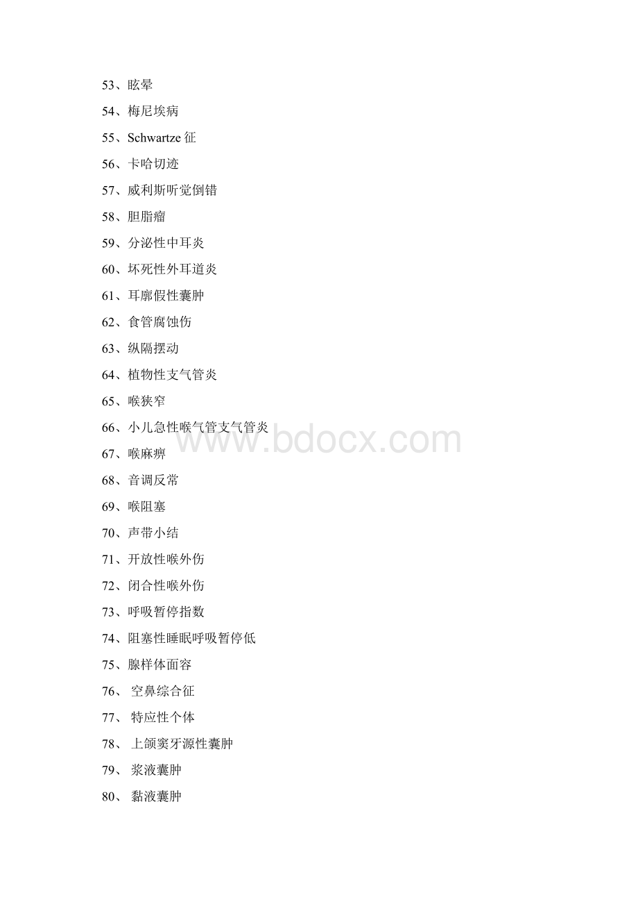 最新耳鼻喉科三基训练习题集Word格式文档下载.docx_第3页