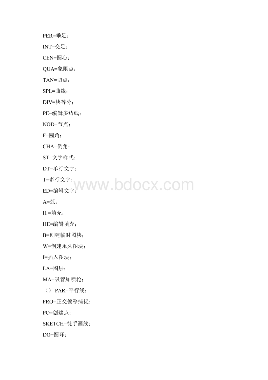 CAD快捷键大全Word格式.docx_第2页