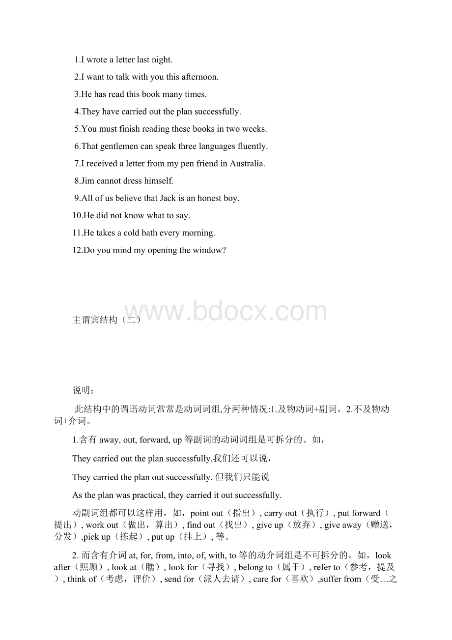 高中英语中译英练习五种基本句型附答案.docx_第2页