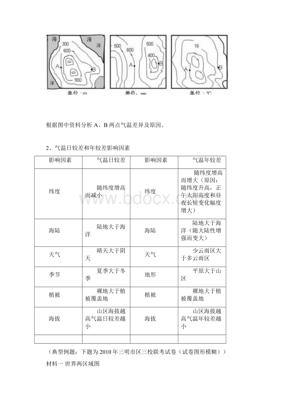 地理人教版高中必修3高考地理综合题答题模式训练Word下载.docx_第3页