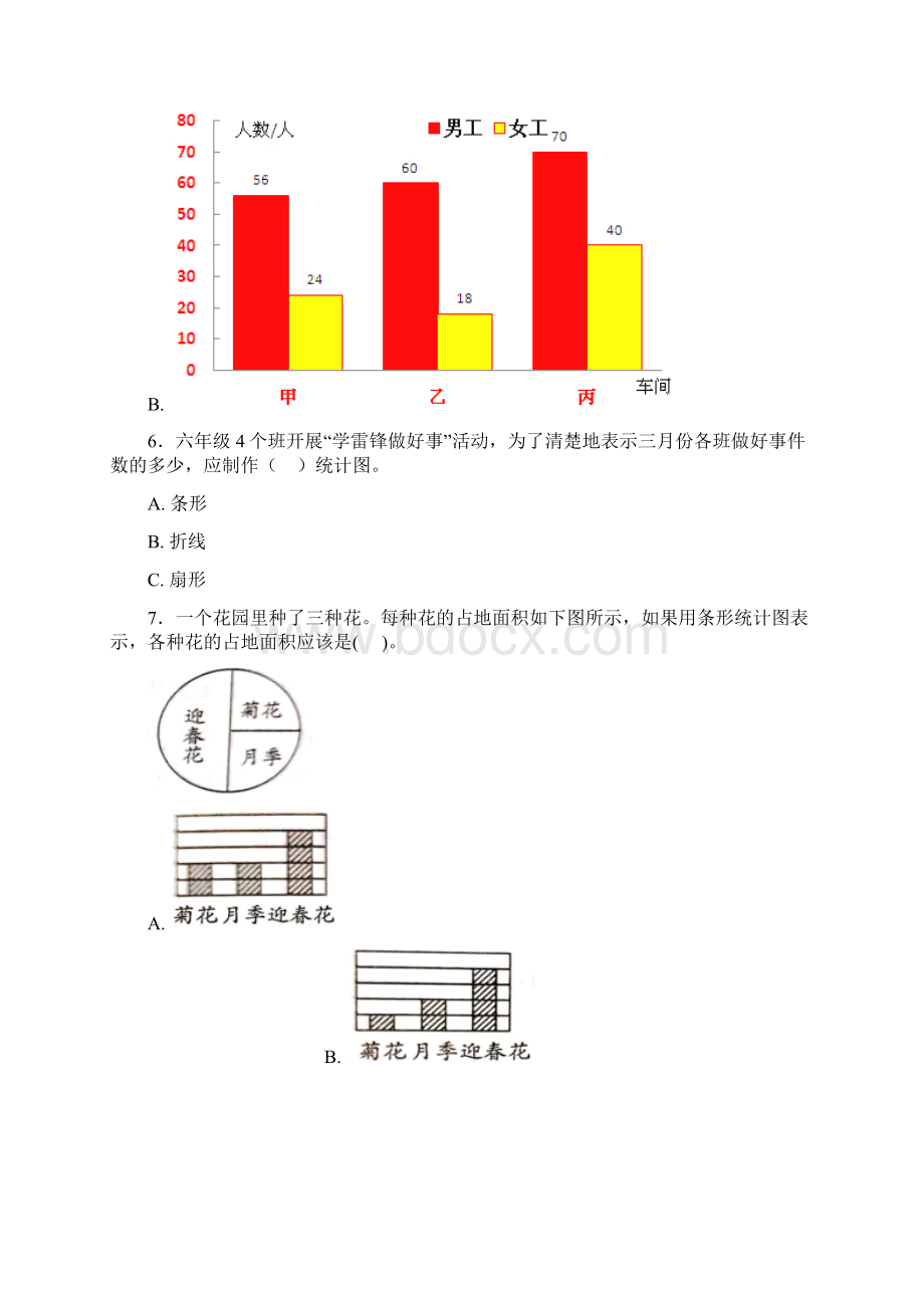 好题小学数学四年级上册第七单元条形统计图 单元检测有答案解析.docx_第3页