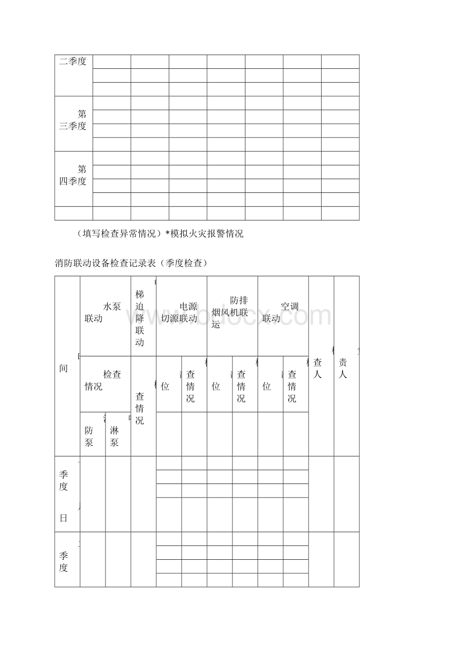 h温州四个能力基本台账除消控室6消防设施维护保养记录本精品文档14页Word格式文档下载.docx_第3页