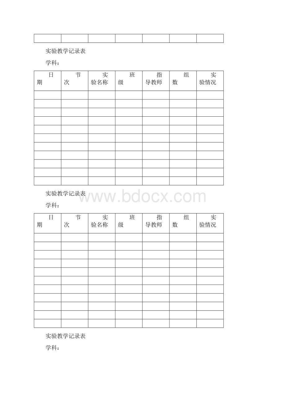 C613 汝州市小屯镇小屯小学学年数学科学实验记录表Word文件下载.docx_第3页