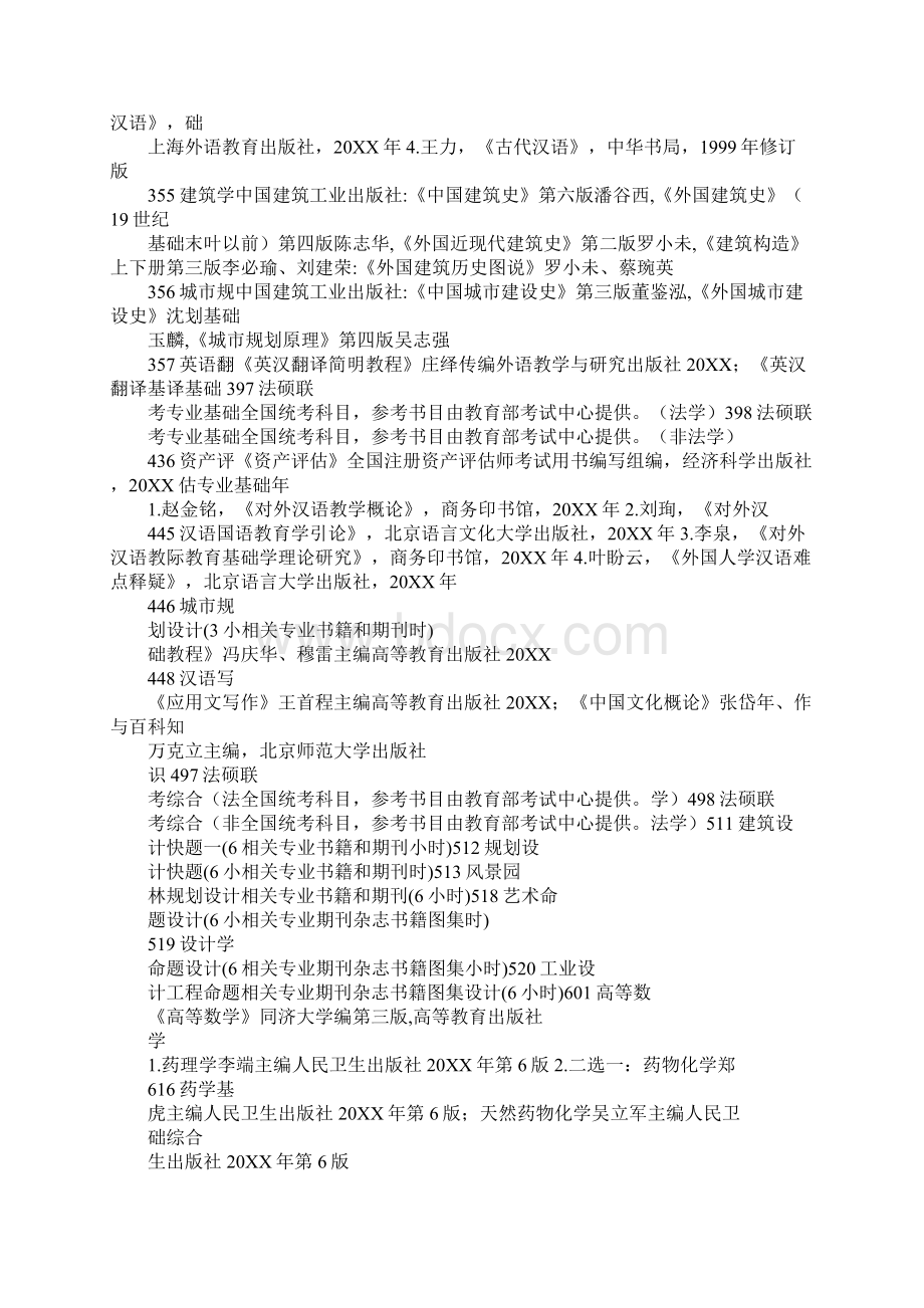 20XX年西南交通大学自主命题科目参考书目.docx_第2页