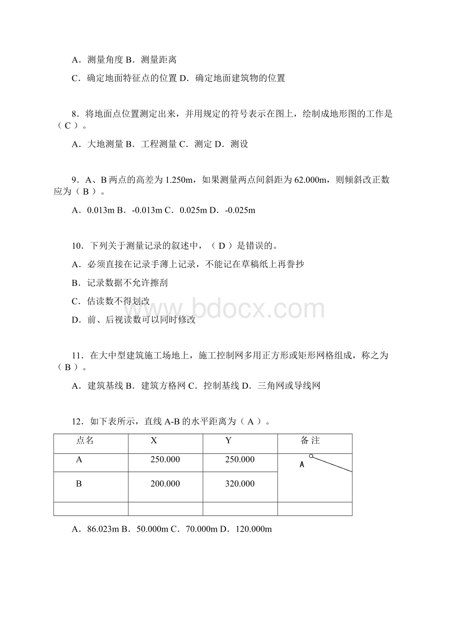 建筑工程测量竞赛试题含答案blhWord文件下载.docx_第2页