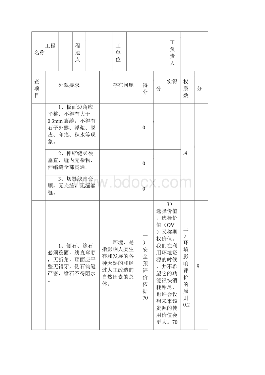 整理市政道路外观质量评分表.docx_第3页