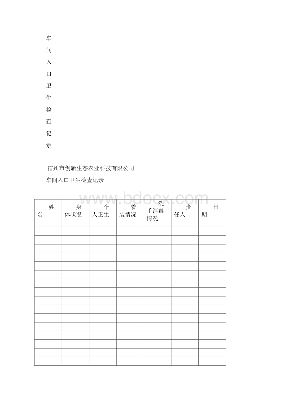 食品企业台账卫生生产等记录簿表格.docx_第3页