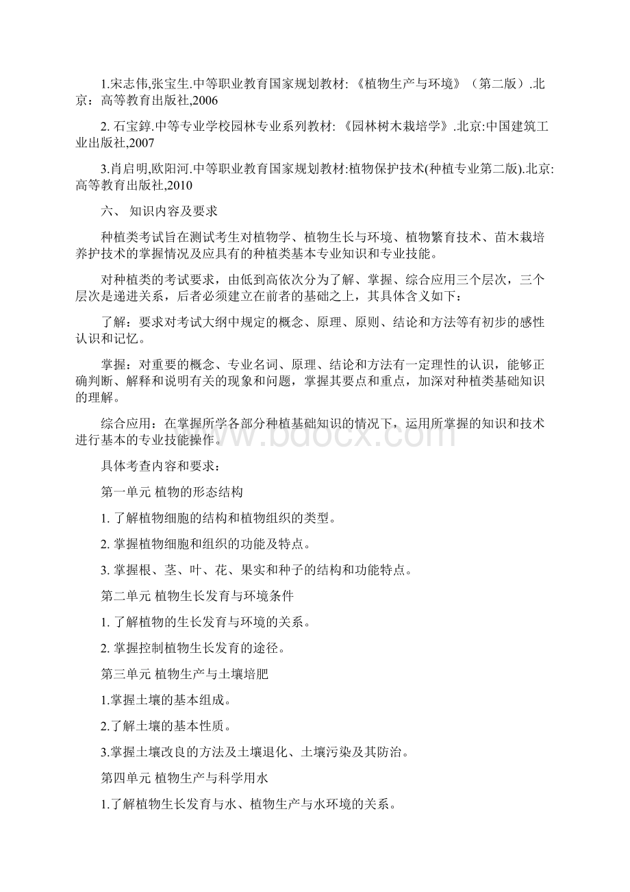 农林类专业技能考核大纲Word文档格式.docx_第3页