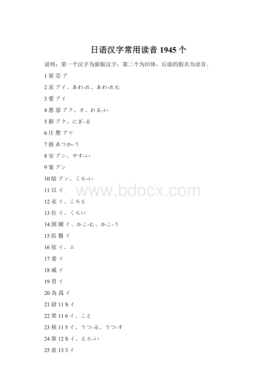 日语汉字常用读音1945个.docx_第1页