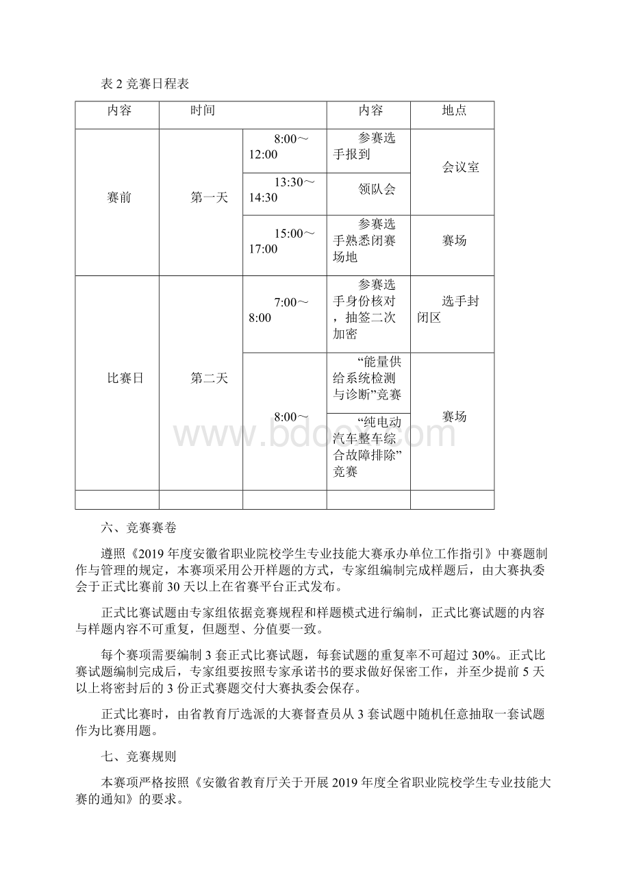 安徽省职业院校技能大赛高职组新能源汽车技术与服务竞赛规程.docx_第3页