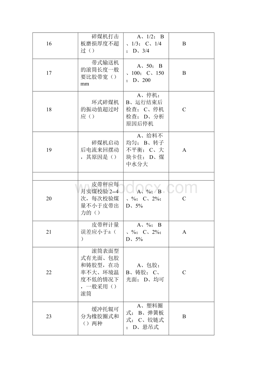 电厂燃料输煤考试题库和答案文档格式.docx_第3页