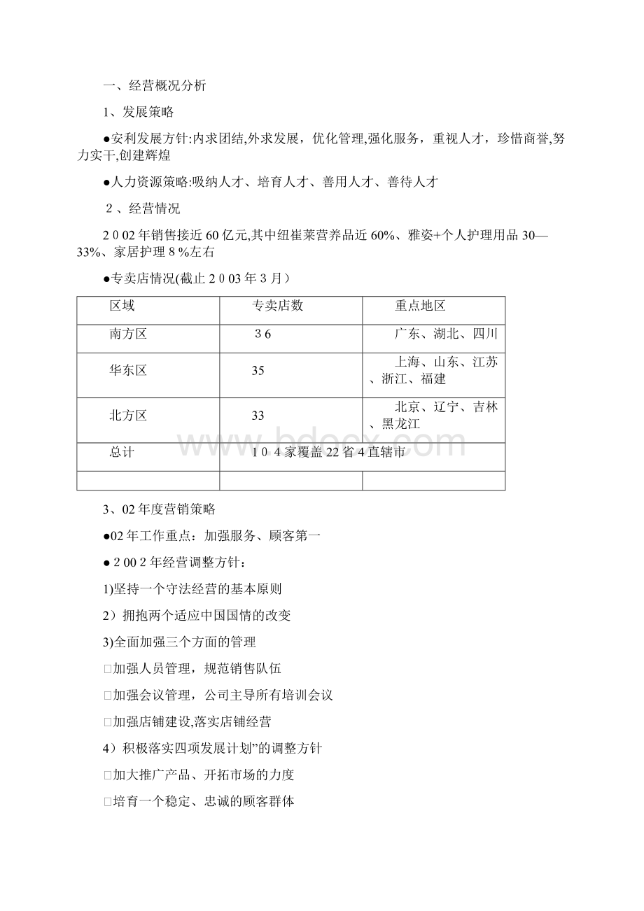 安利品牌定位综合分析报告Word格式.docx_第2页