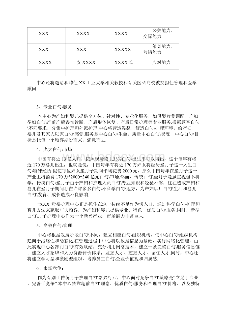 母婴护理中心月子会所投资项目商业计划书.docx_第2页