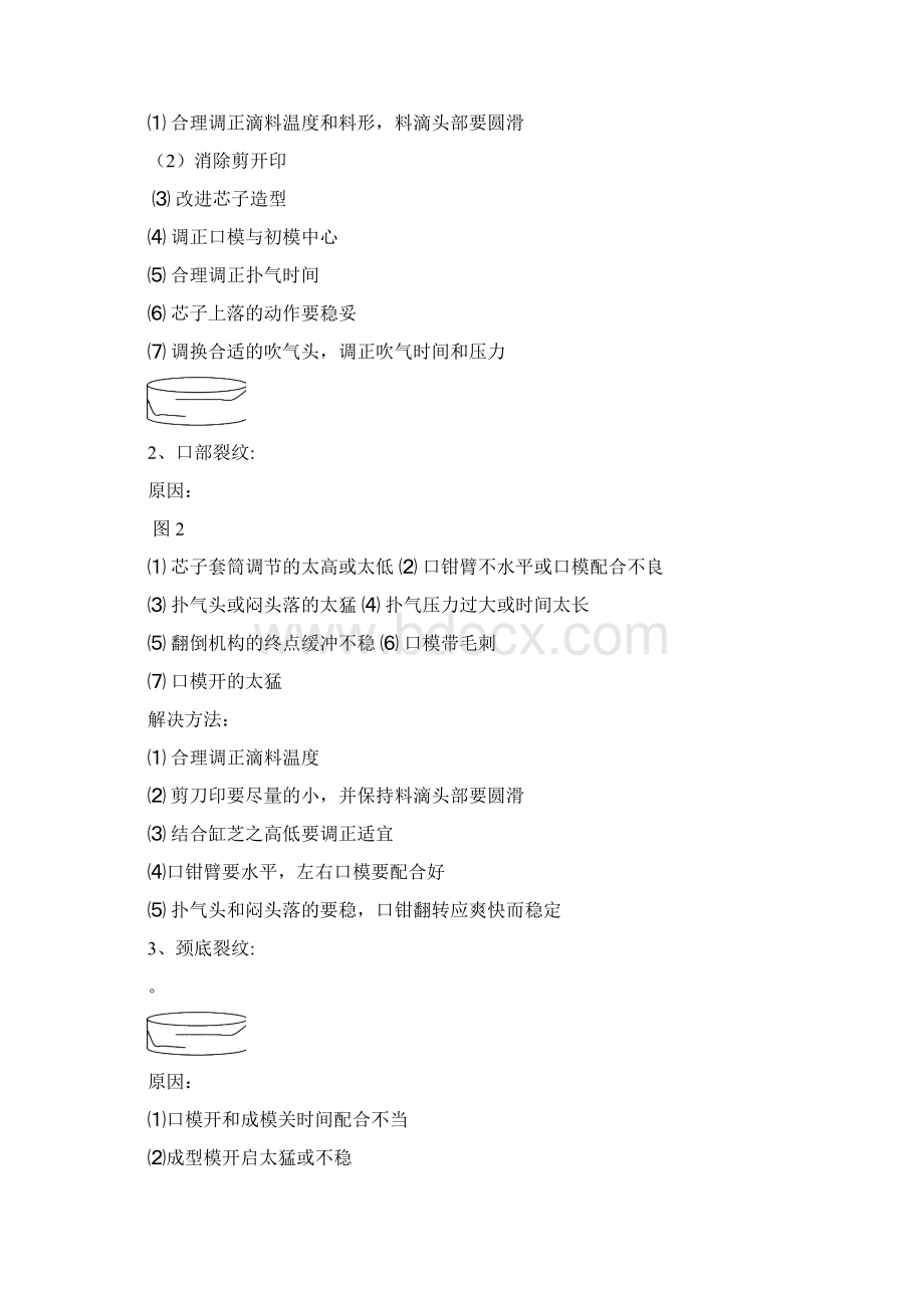 玻璃瓶罐的缺陷产生原因及解决方法.docx_第3页