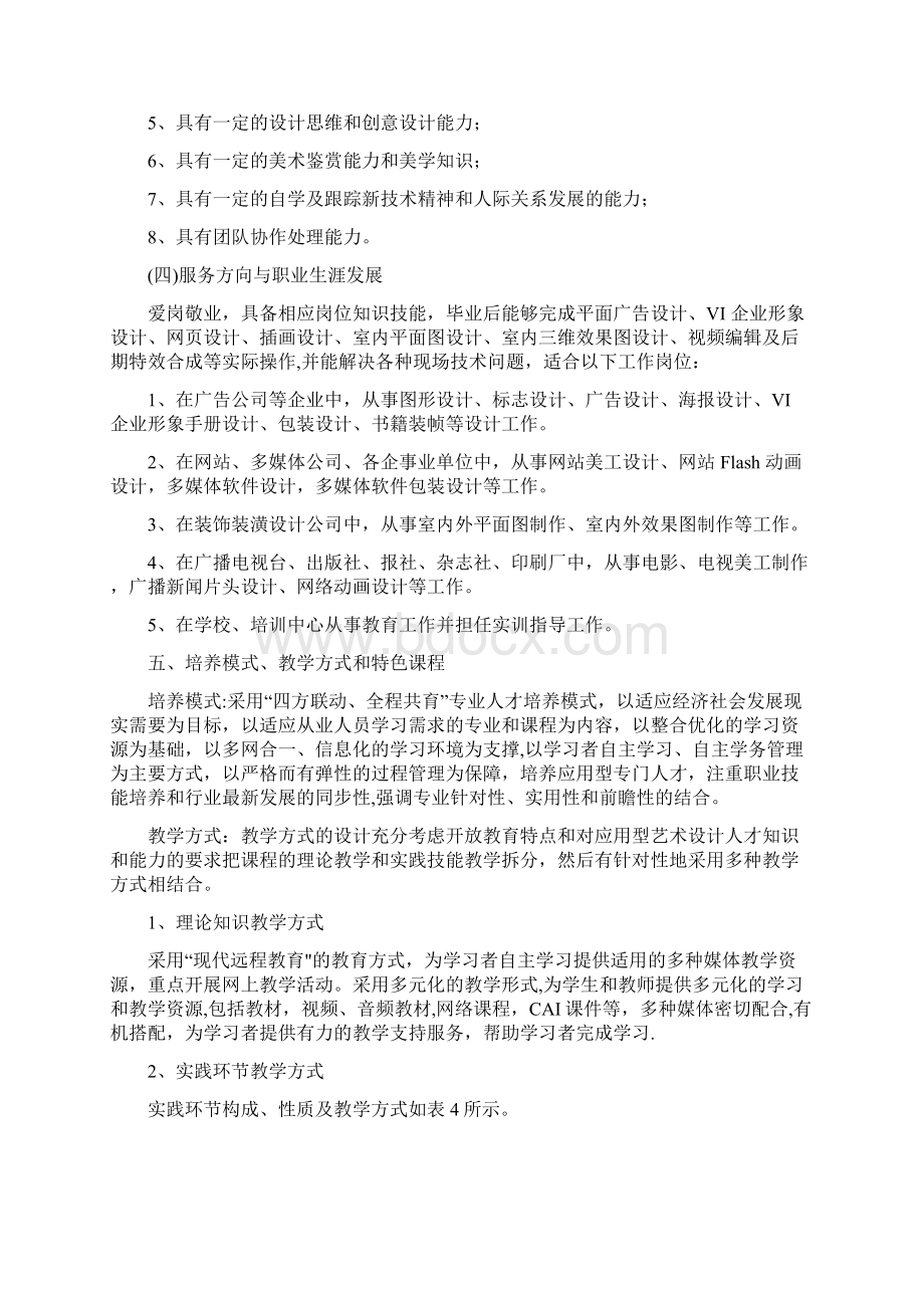 艺术设计专业人才培养方案Word格式.docx_第3页