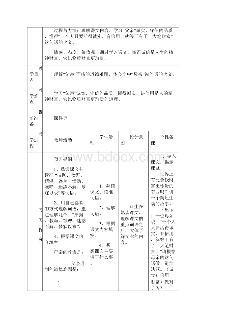 四年级下册语文第2单元二次备课Word文档下载推荐.docx_第3页