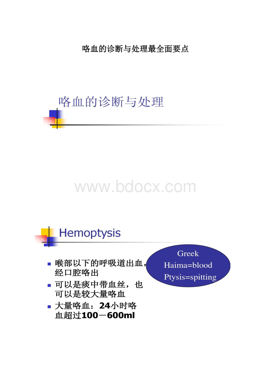 咯血的诊断与处理最全面要点.docx_第1页