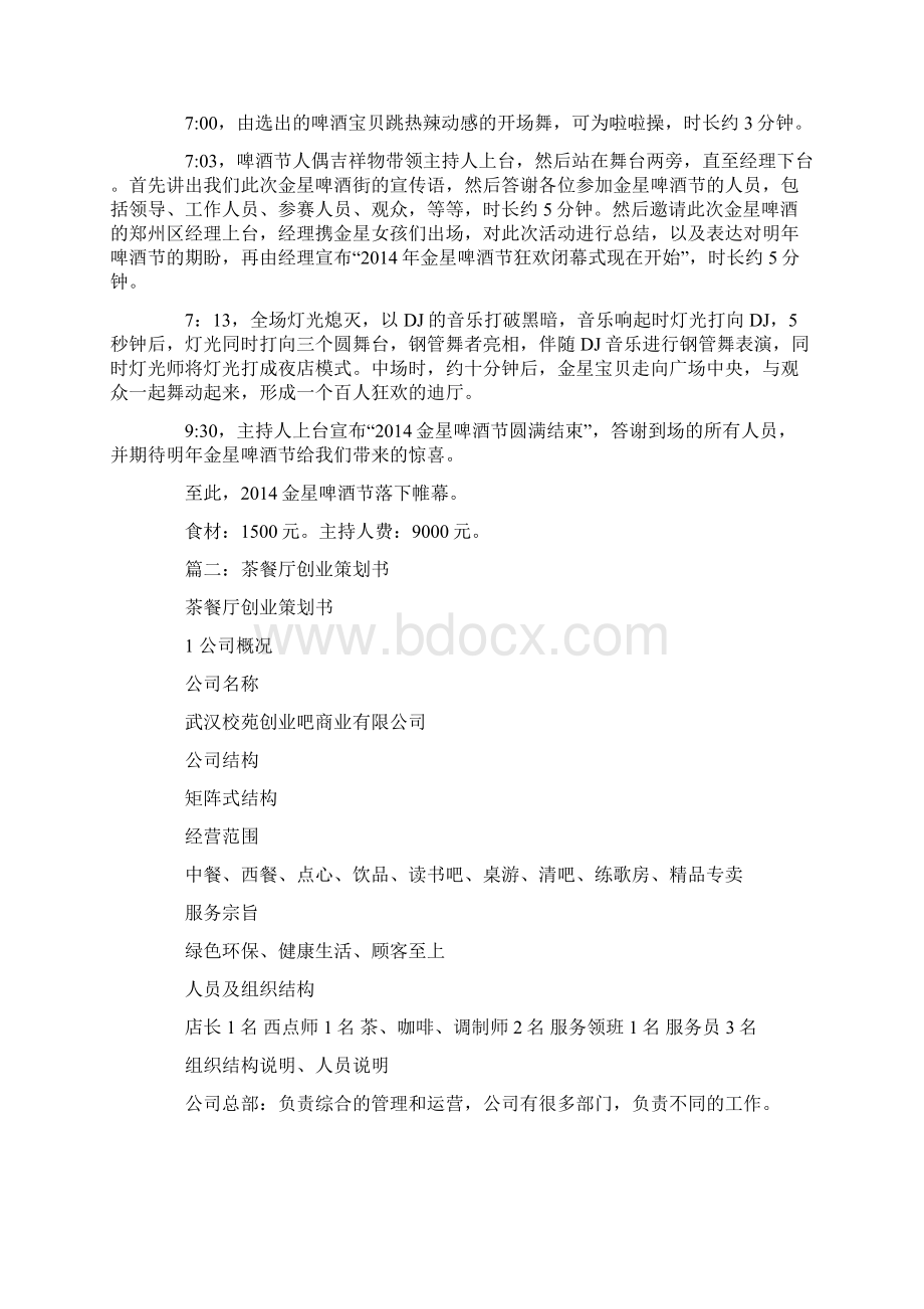 炸鸡啤酒营销策划方案.docx_第3页