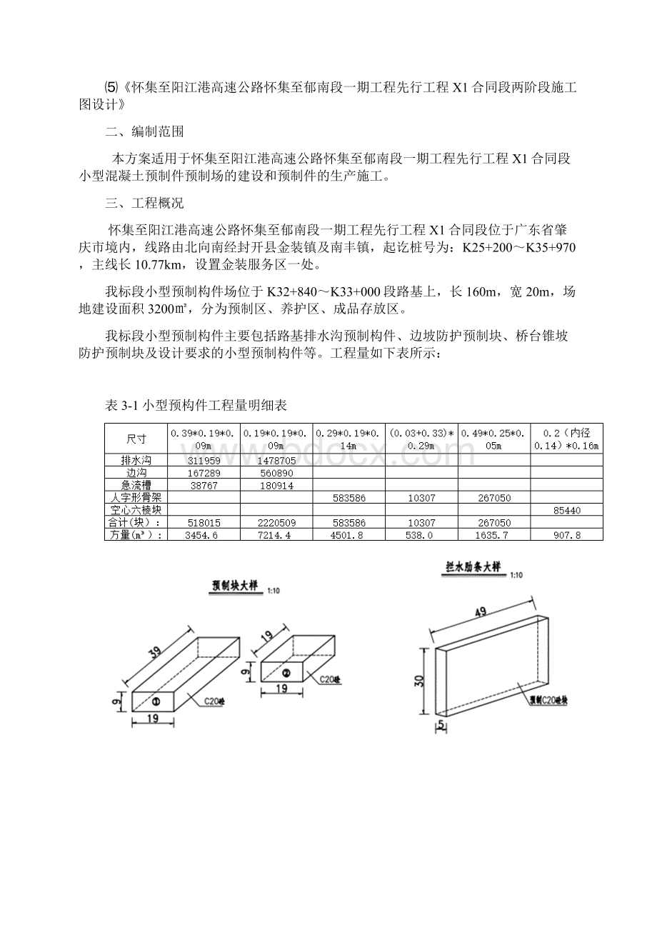 小型混凝土预制件预制场施工方案最新Word格式文档下载.docx_第2页