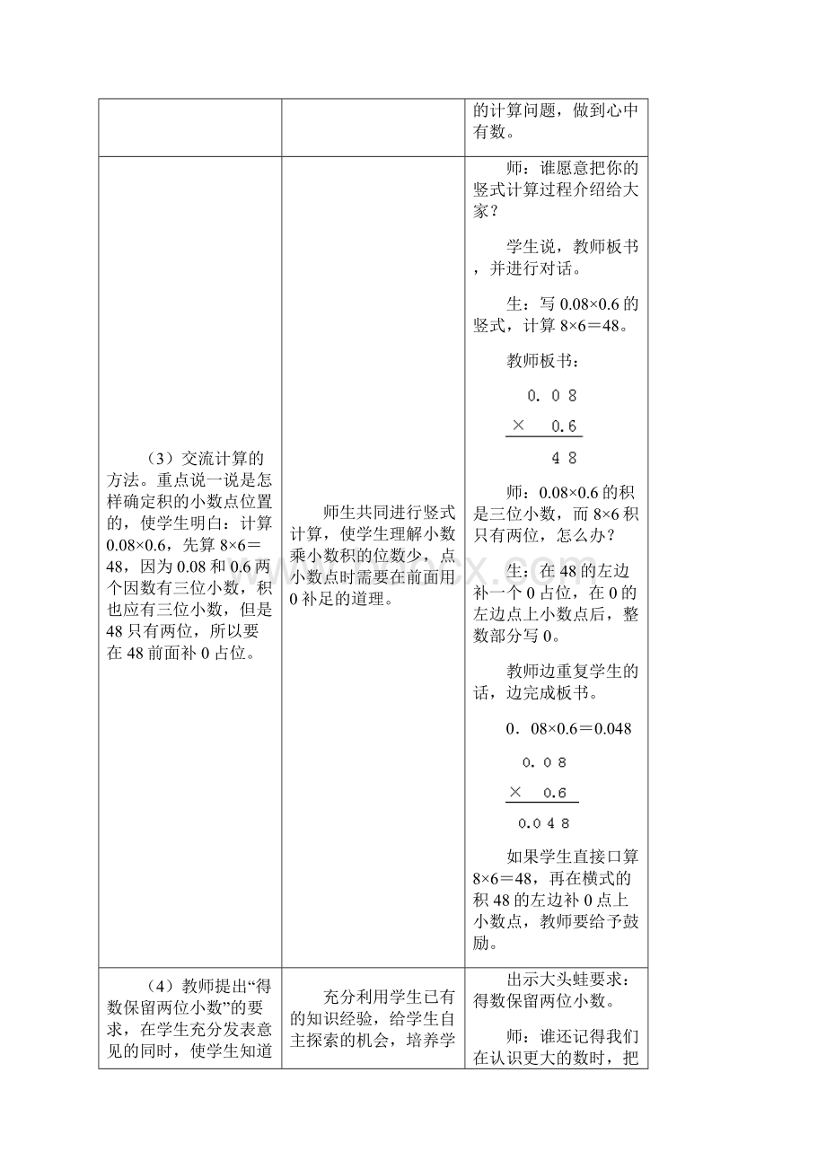 冀教版小学五年级数学上册《小数乘法积的近似值》教案.docx_第3页