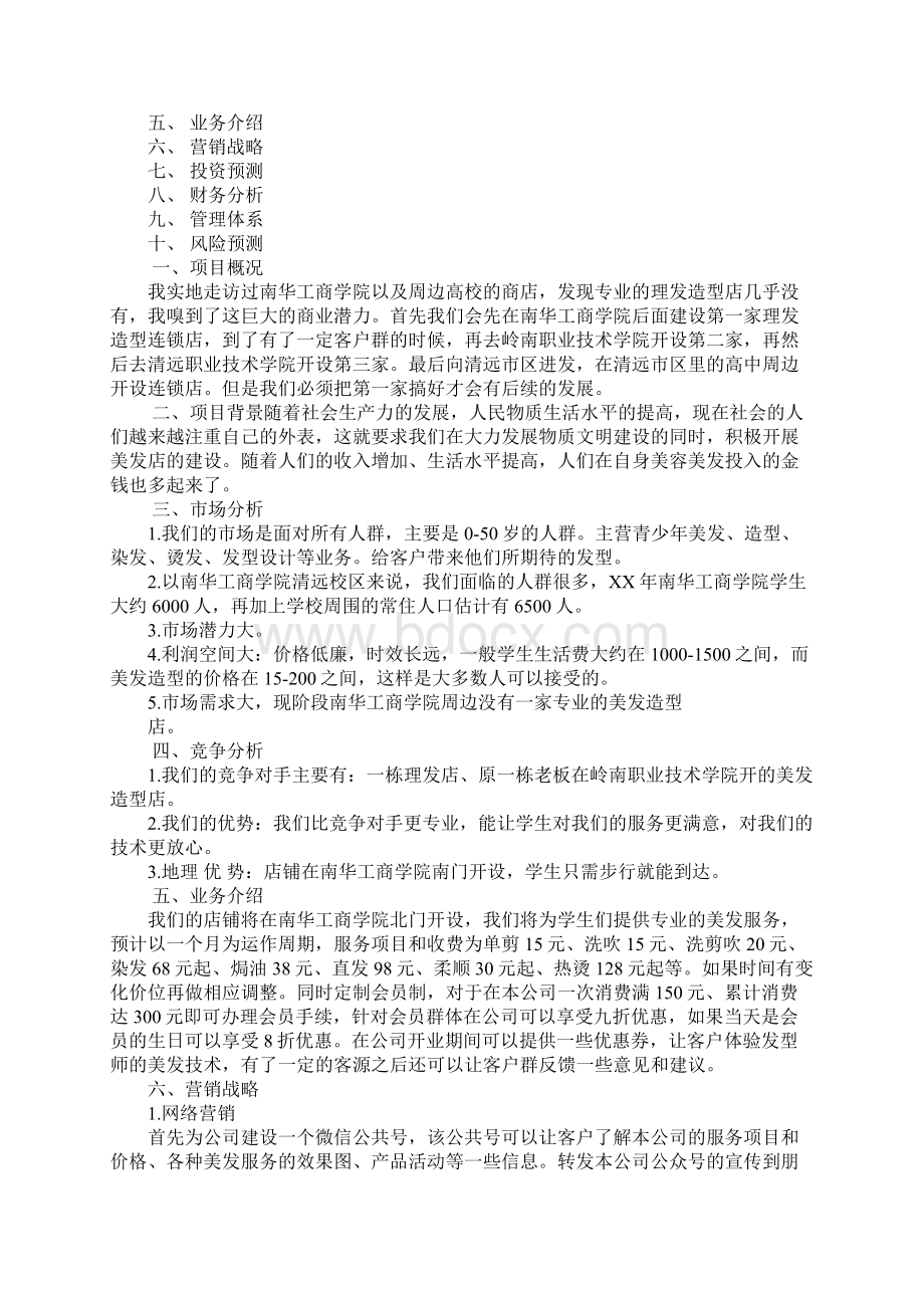 美发创业计划书doc.docx_第3页