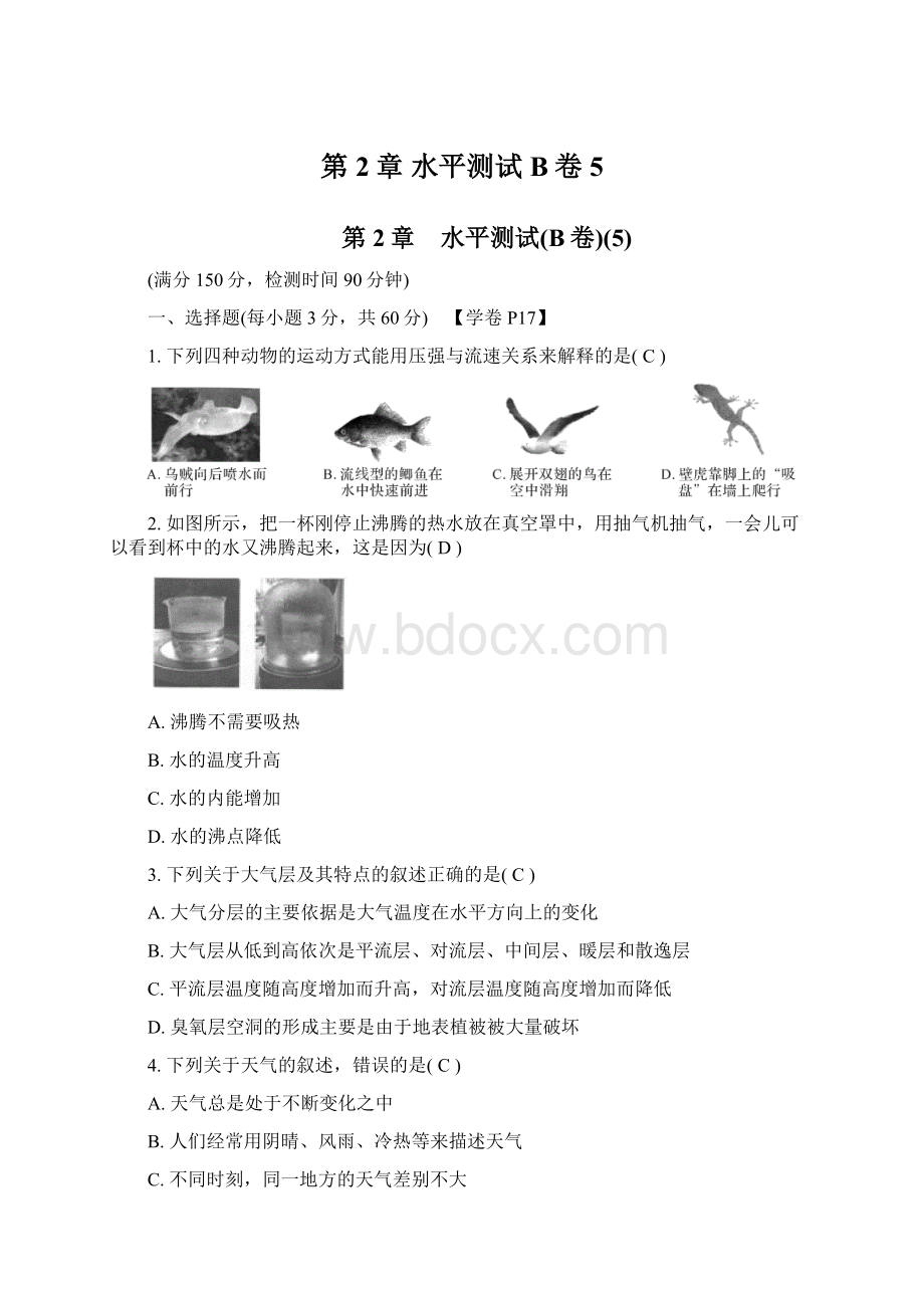 第2章 水平测试B卷5文档格式.docx_第1页