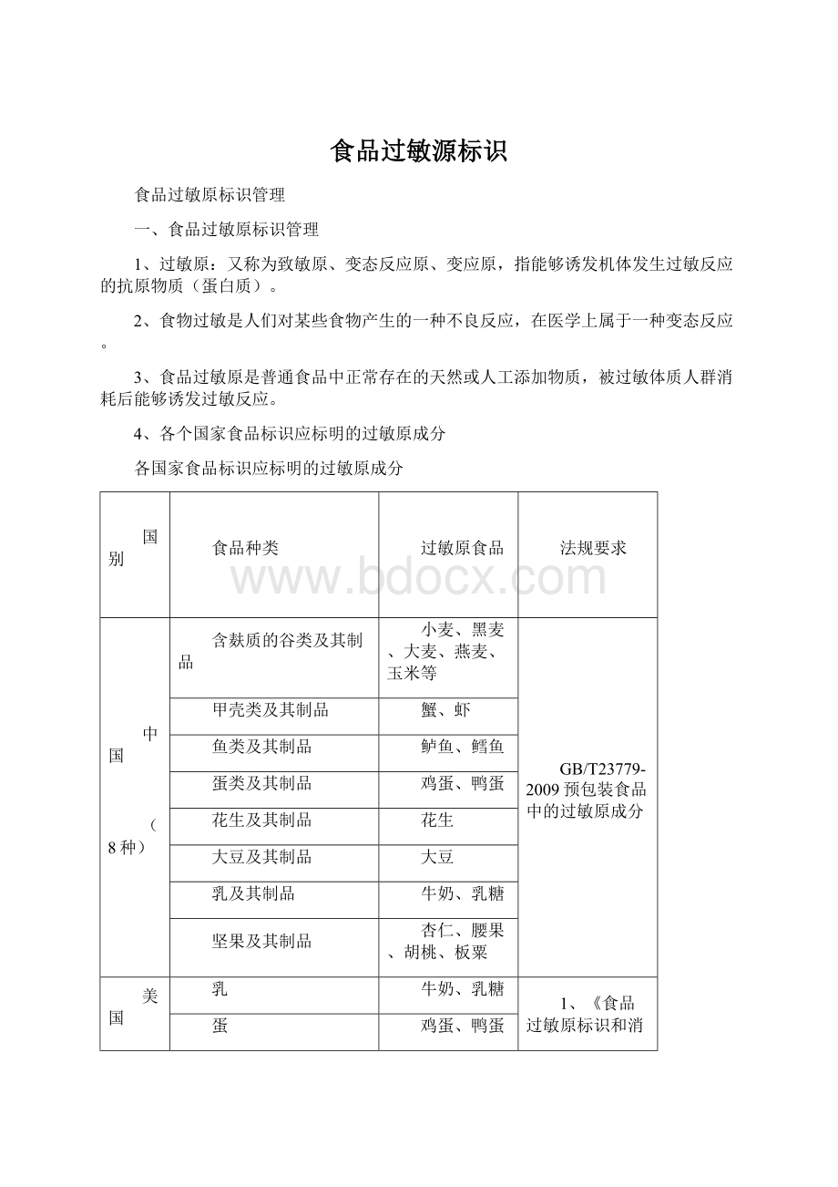 食品过敏源标识Word格式文档下载.docx_第1页