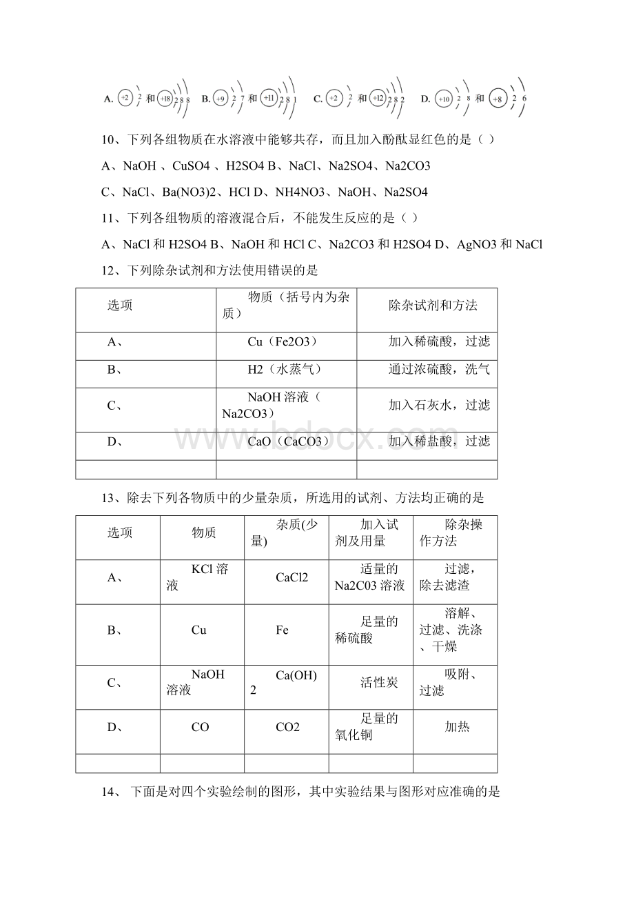 广州中考化学易错题专业题材3.docx_第3页