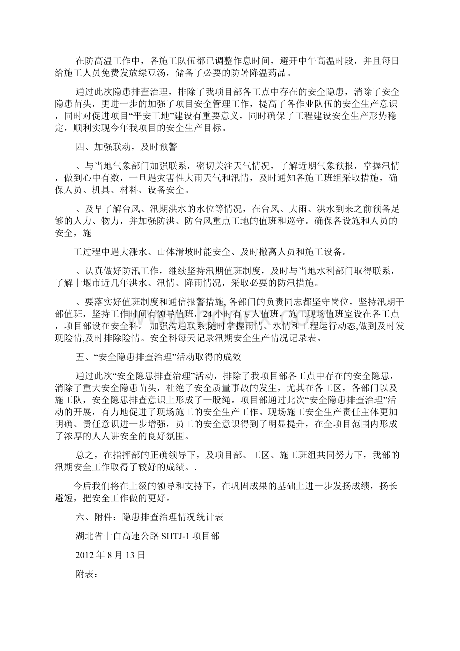 施工现场汛期安全隐患排查治理情况总结.docx_第3页