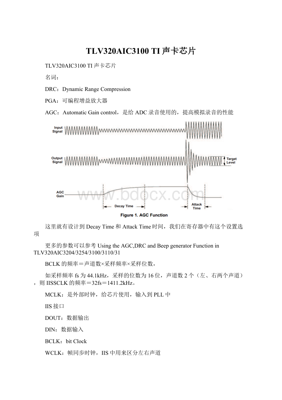 TLV320AIC3100 TI声卡芯片Word格式.docx