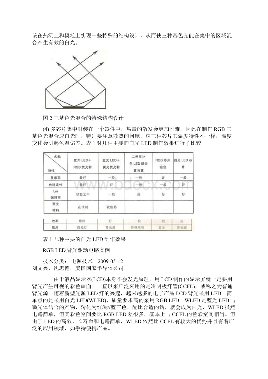 制作RGB三基色合成的白光LED中的注意事项.docx_第2页