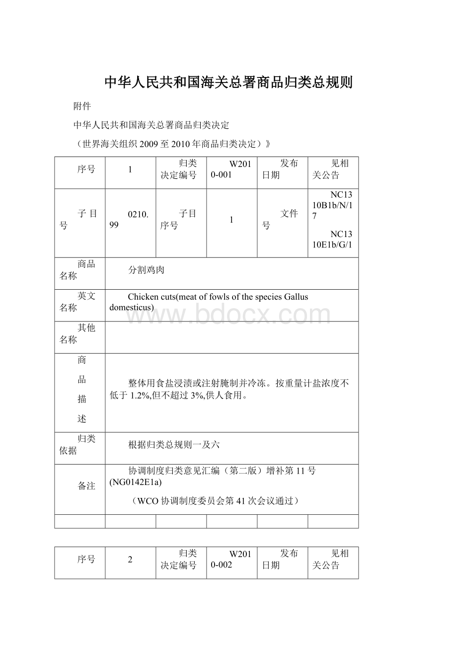 中华人民共和国海关总署商品归类总规则Word文档格式.docx_第1页