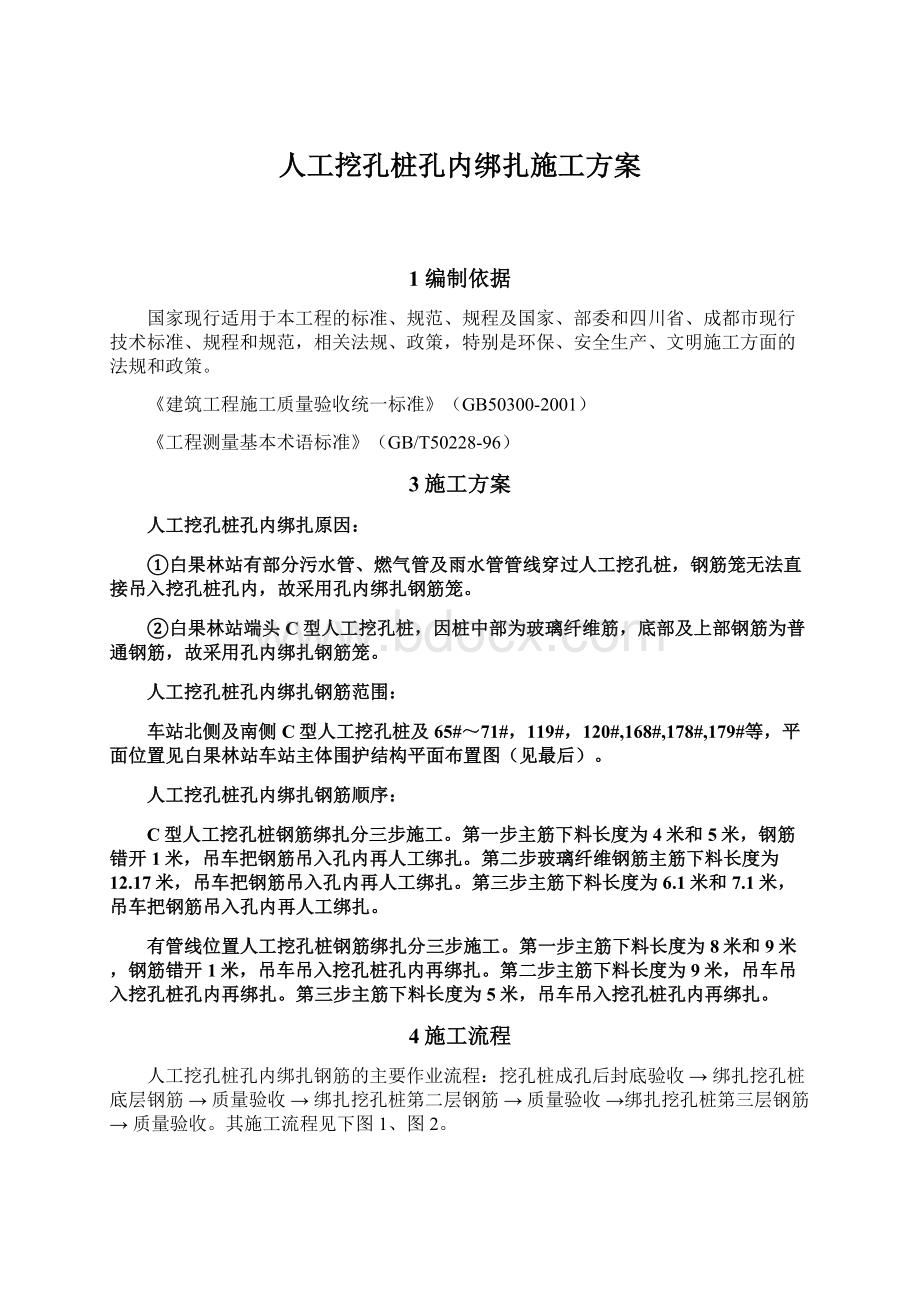 人工挖孔桩孔内绑扎施工方案.docx