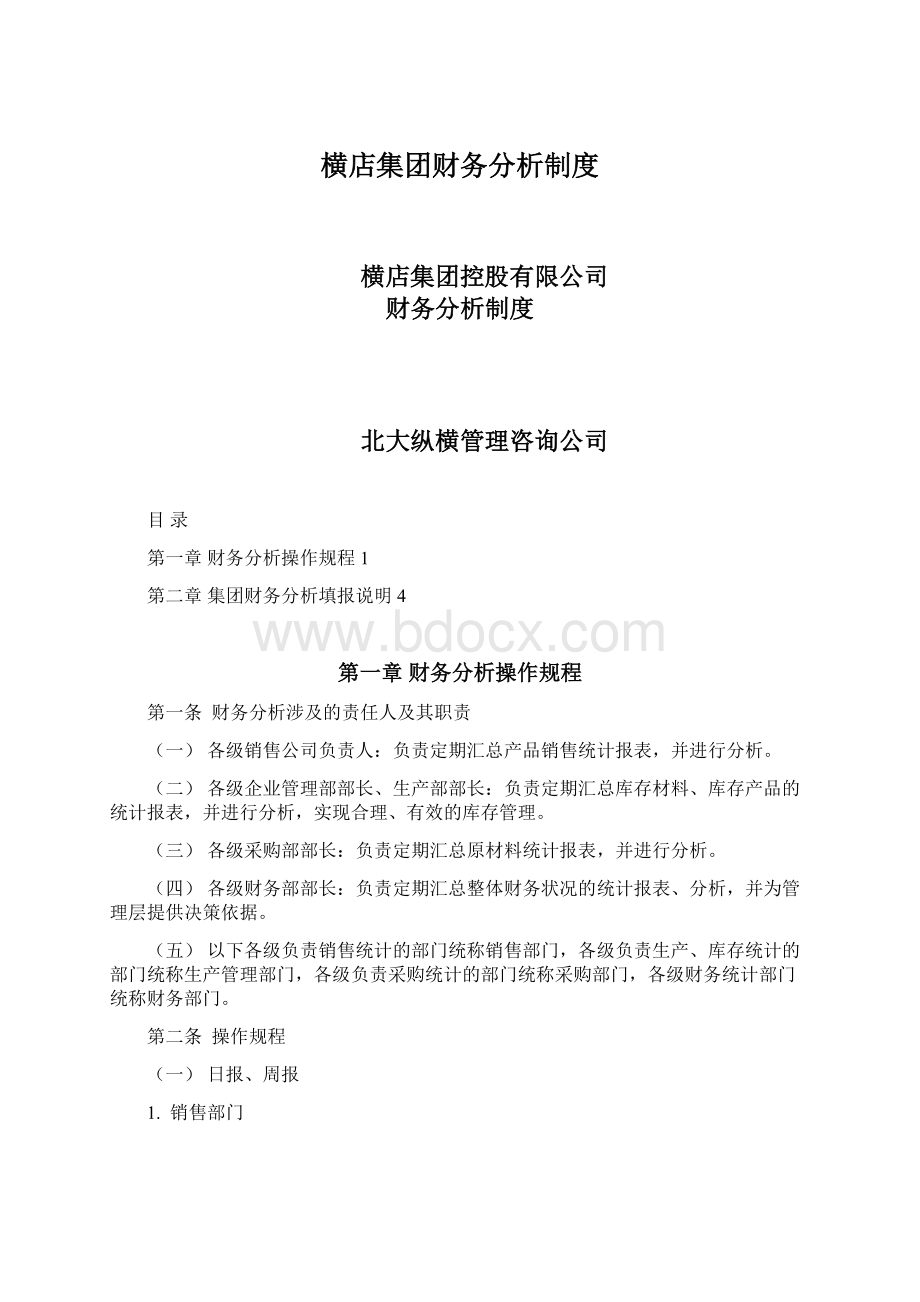 横店集团财务分析制度Word格式文档下载.docx_第1页