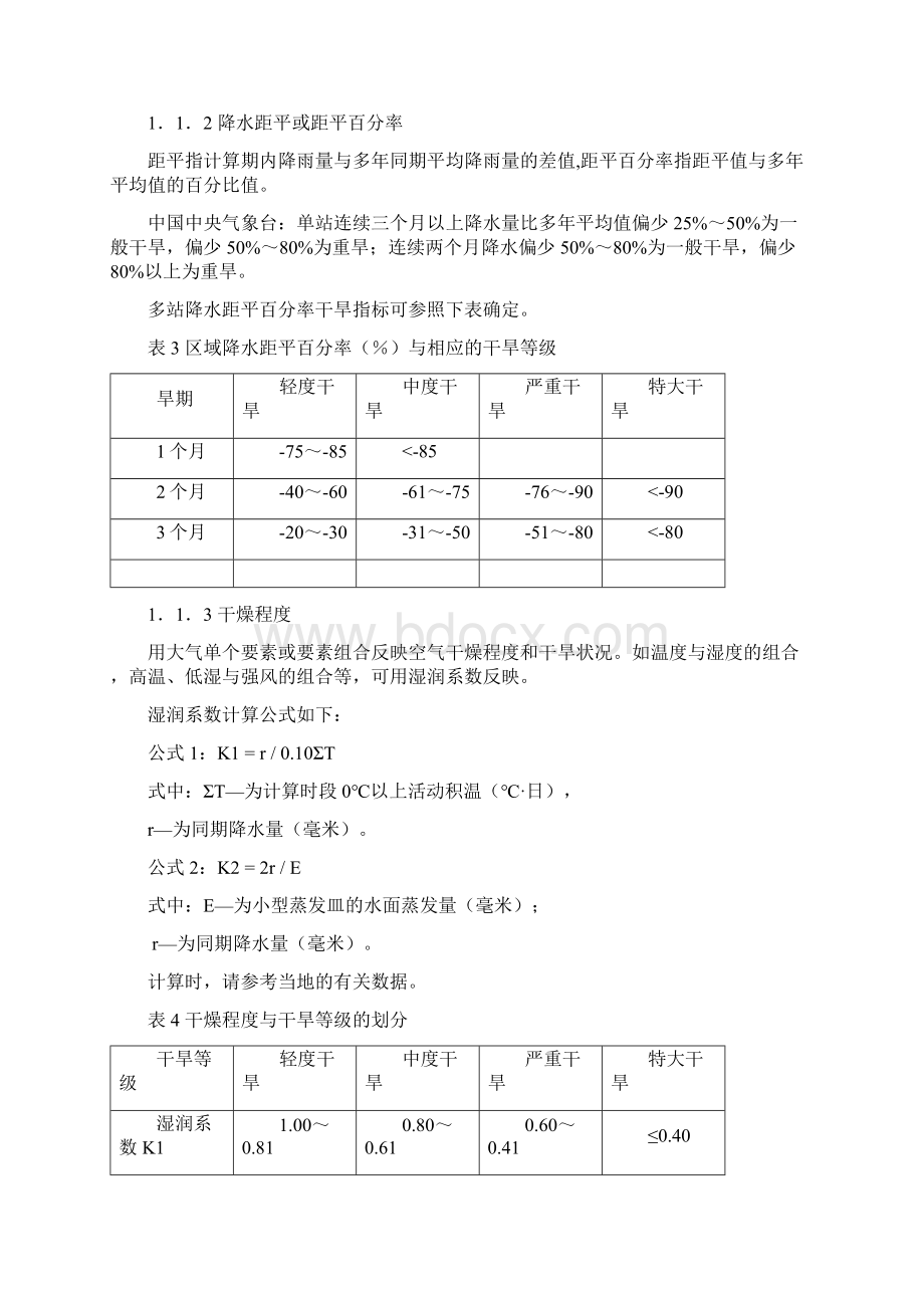 干旱指标确定与等级划分文档格式.docx_第2页