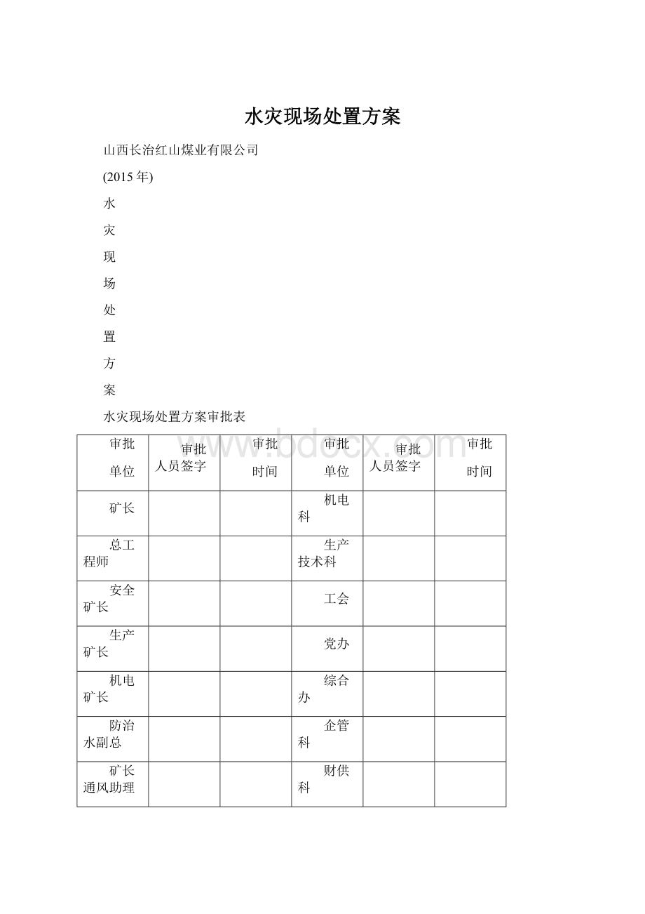 水灾现场处置方案.docx