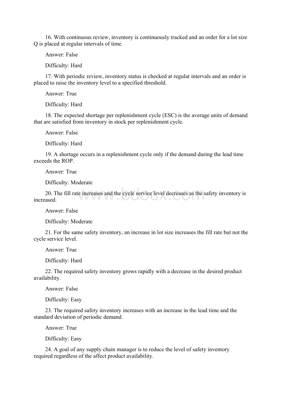 完整版供应链管理第三版Unit11习题与答案.docx_第3页