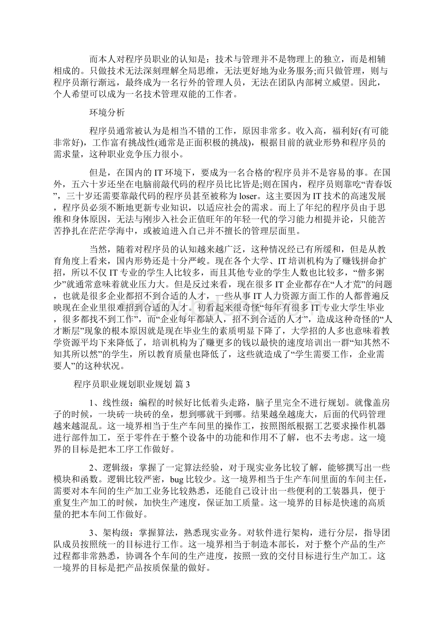 程序员职业规划职业规划4篇.docx_第3页