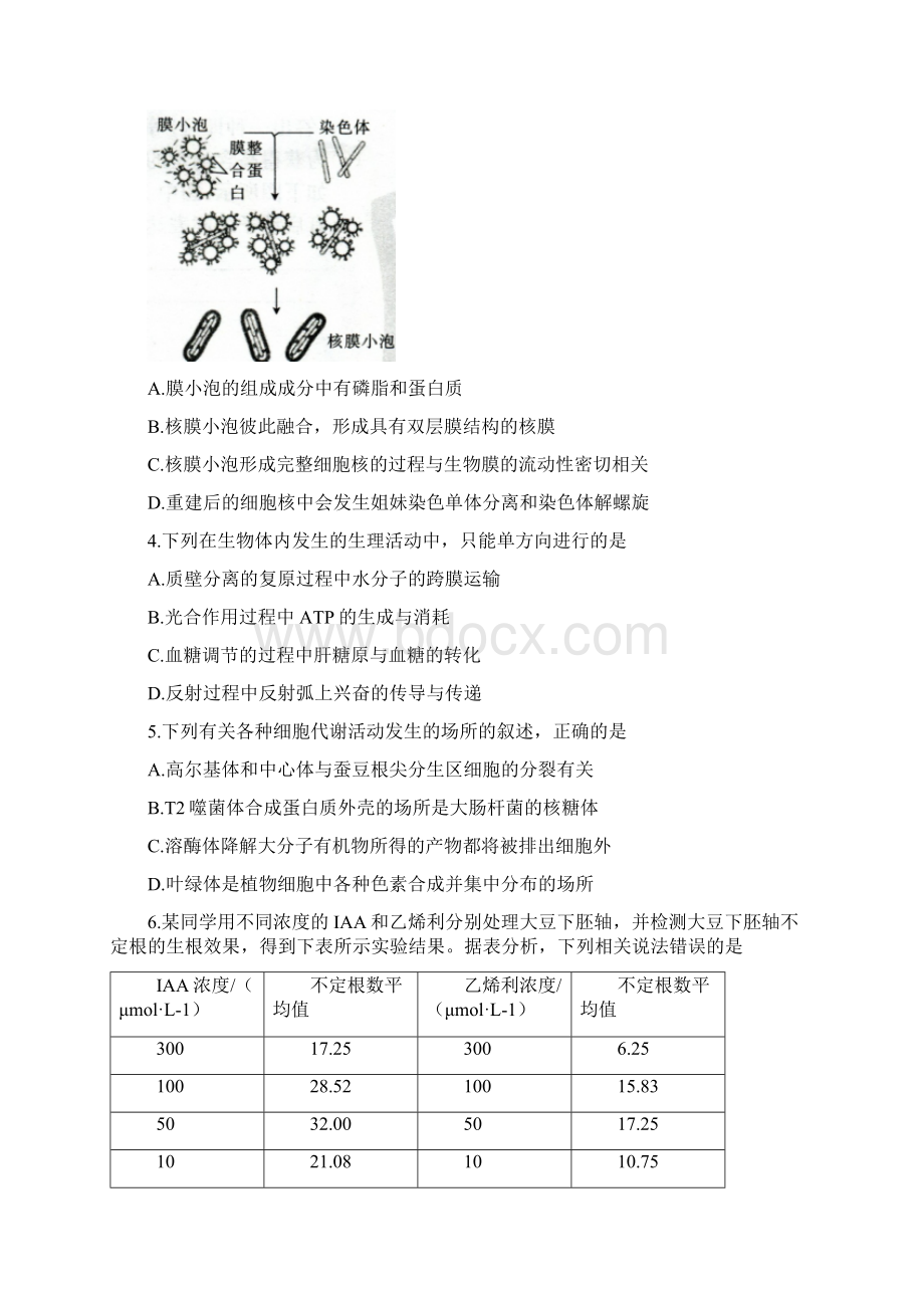 广东省佛山市南海区西樵高级中学届高三下学期月考生物试题 含答案.docx_第2页