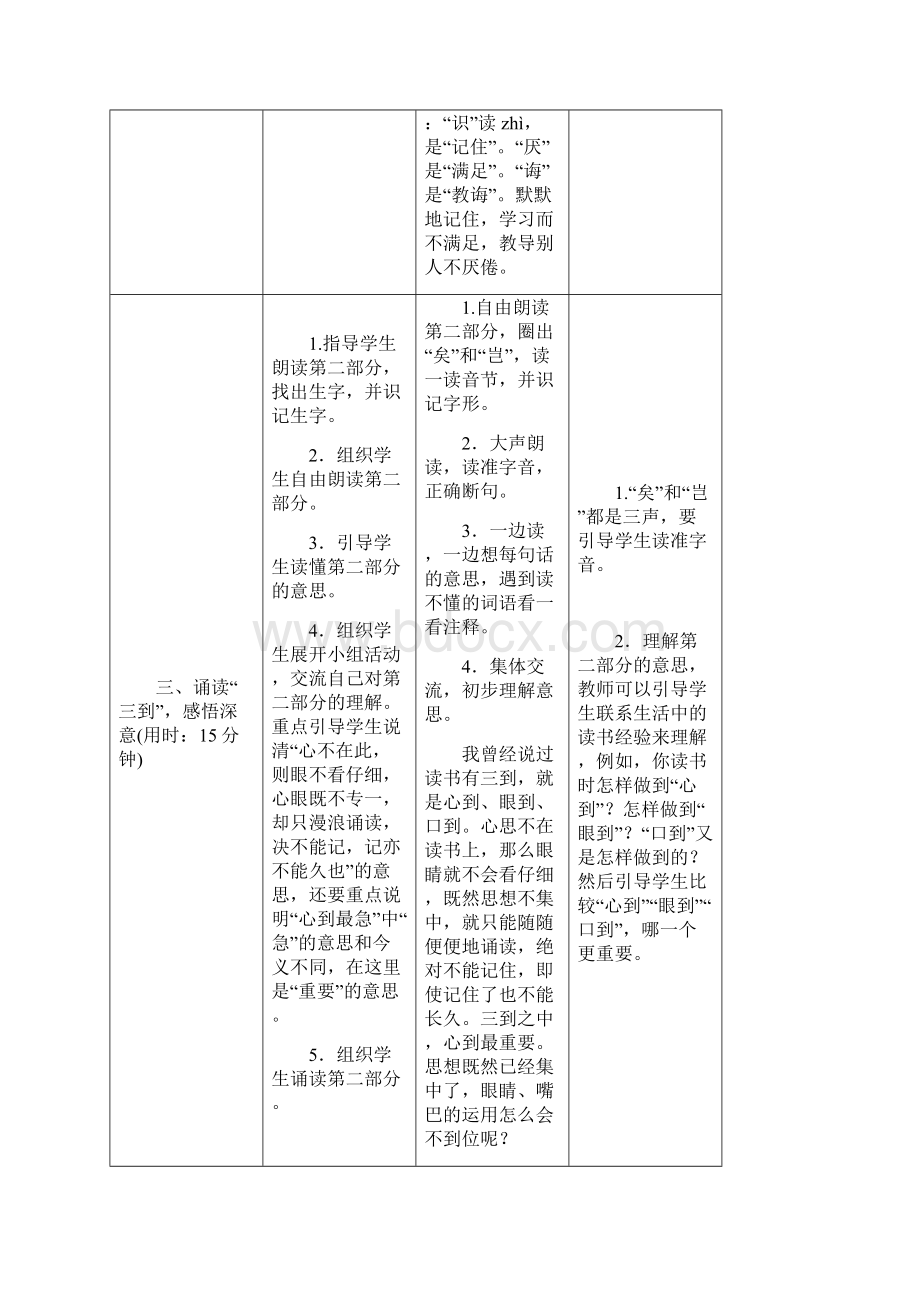 《古人谈读书》公开课教案优秀教学设计2Word文档格式.docx_第3页